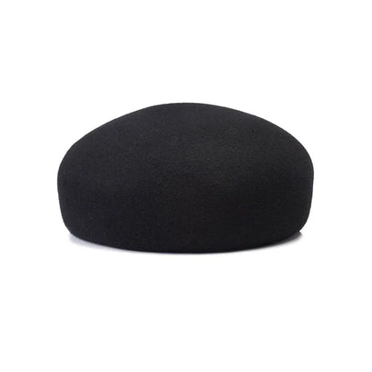 100% Wool Felt Blocked Beret Women's Hat - Christmas Gift
