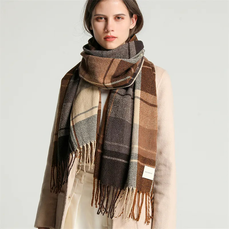 Warm Winter 200*50 CM/ 78.7*19.6 Inch Long Plaid Scarf