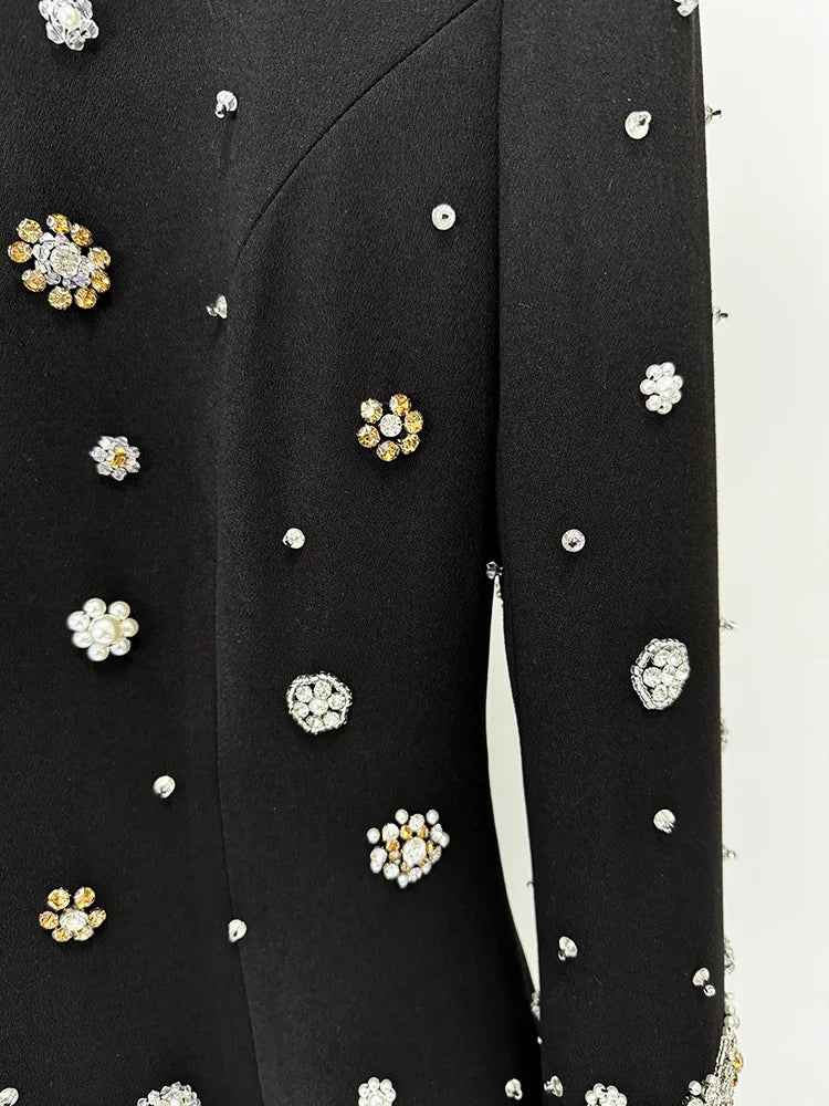 Luxury Beaded Floor-Length Formal Dress – High Street Dress