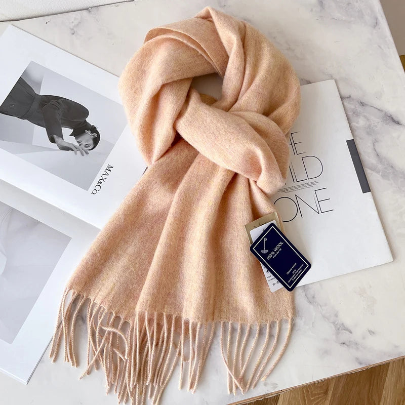 100% Wool Scarf - Christmas Gift for Him