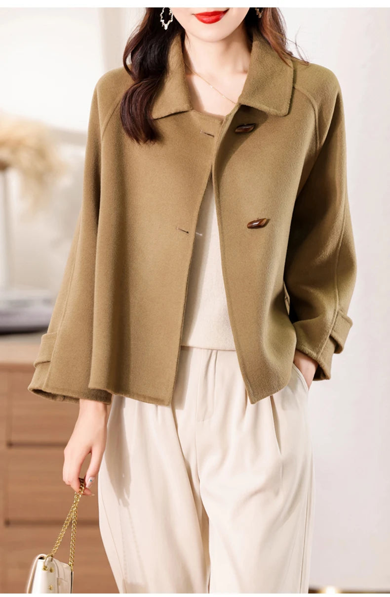 100% Pure Cashmere Thick Short Jacket