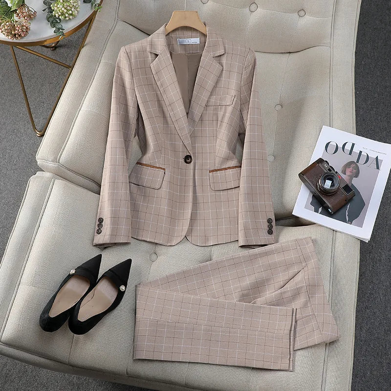 Women's Plaid Pantsuits