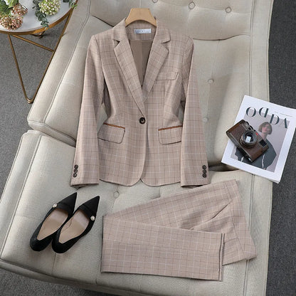 Women's Plaid Pantsuits