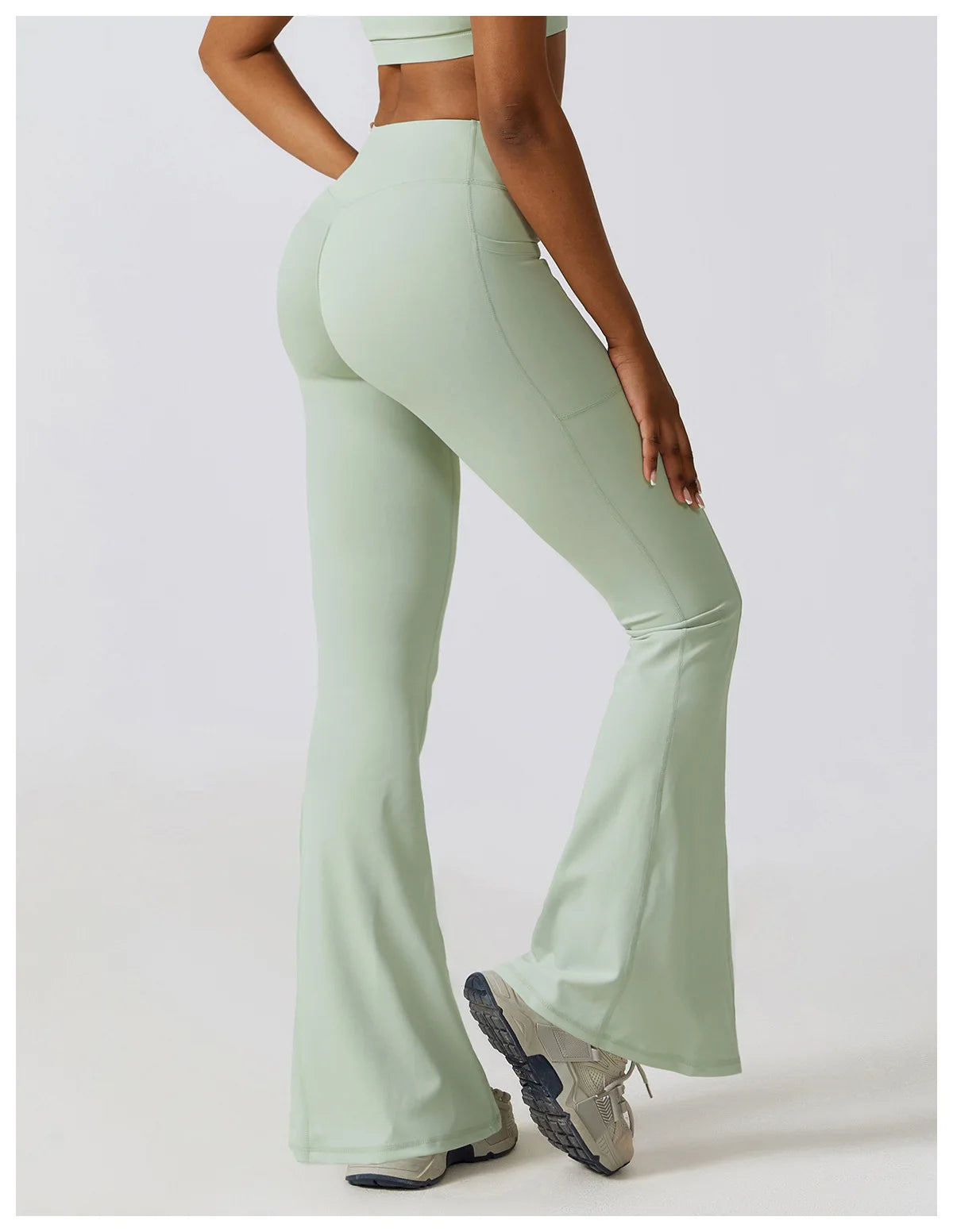 Flare Leggings High Waist Wide Leg Yoga Trousers