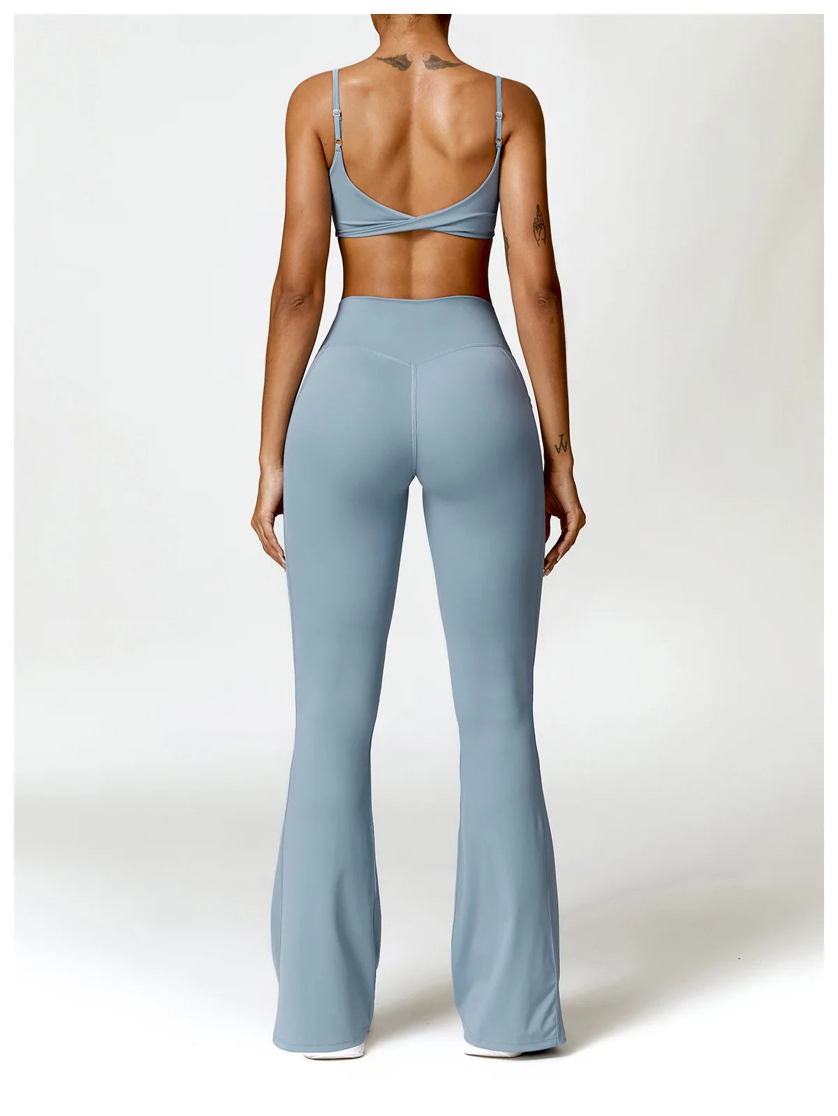 High Waist Wide Leg Workout Trousers Flare Leggings