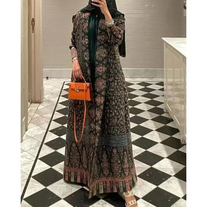 Open Printed Cardigan Abaya – Modest Cardigan