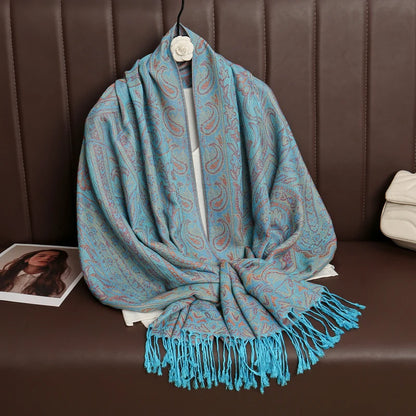 Tassel Cashmere Pashmina Scarf Mother's Gift Pashmina