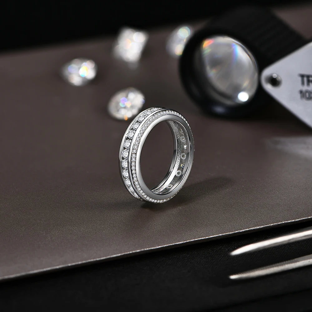 1.5 Carat Moissanite Eternity Ring - Gift For Her