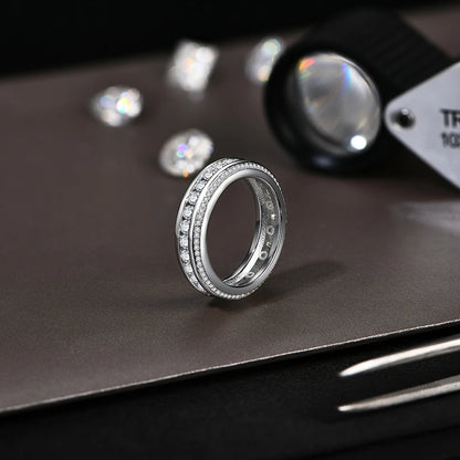 1.5 Carat Moissanite Eternity Ring - Gift For Her