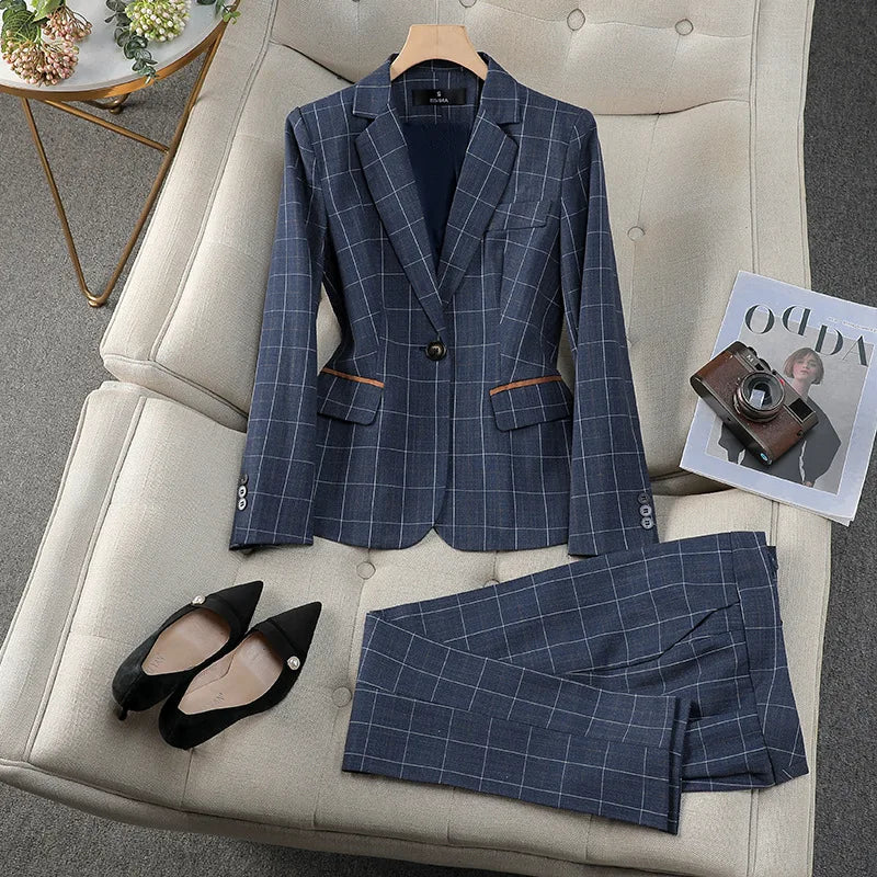 Women's Plaid Pantsuits