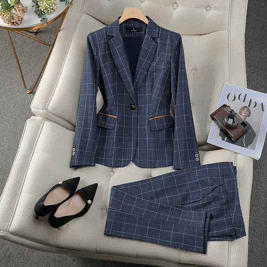 Women's Plaid Pantsuits
