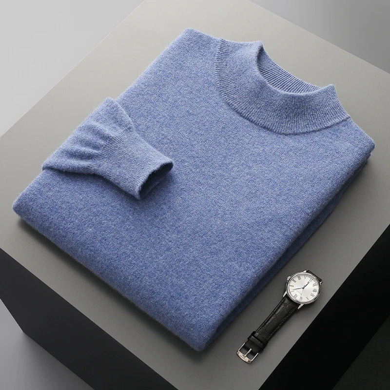 Men's 100% Merino Wool Crewneck Sweater