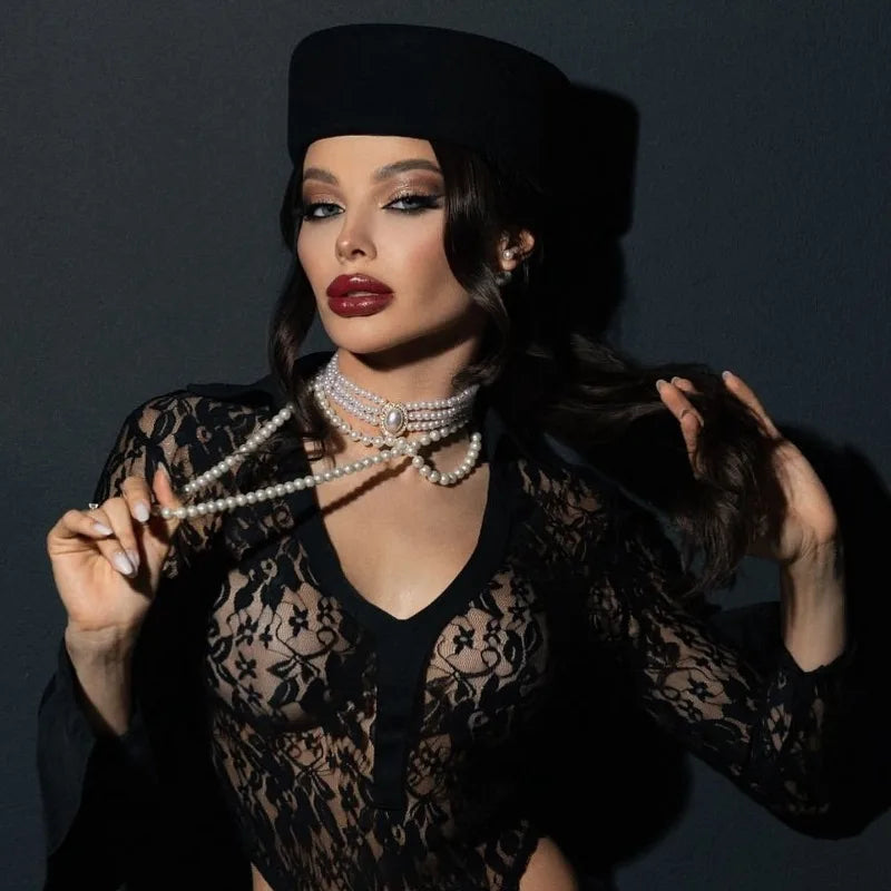 100% Wool Felt Beret Hat - Gift For Her