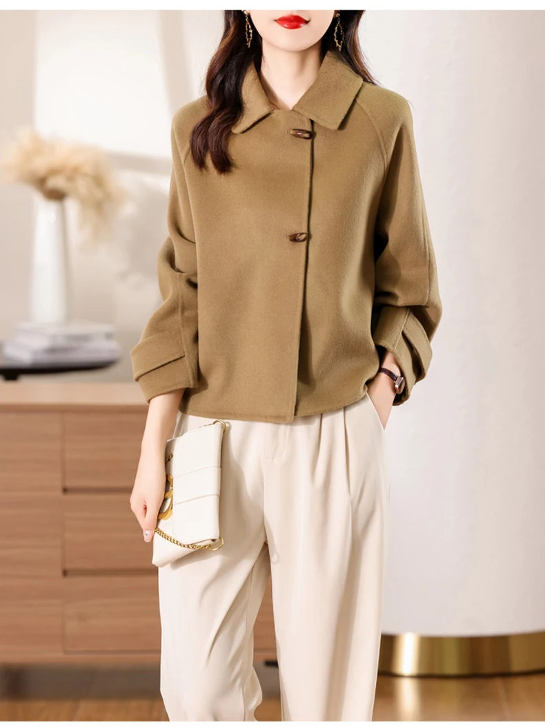100% Pure Cashmere Thick Short Jacket