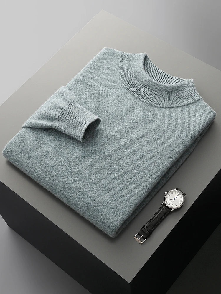 Men's 100% Merino Wool Crewneck Sweater