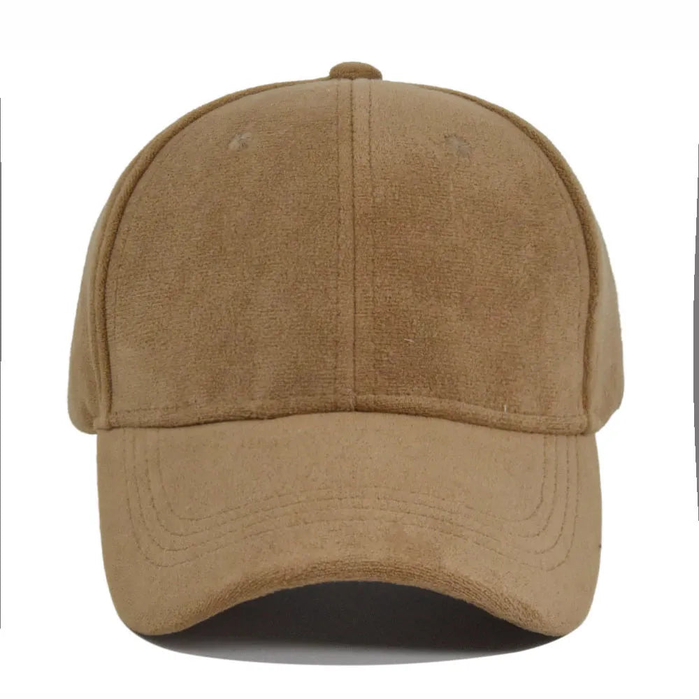 Faux Suede Baseball Cap For Men and Women