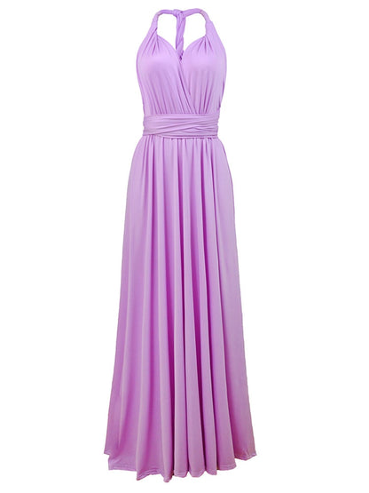 Floor Length Maxi Wrap Convertible Infinity Bridesmaid Multiway Dress