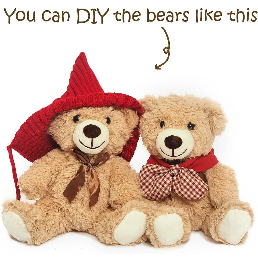 5-Piece Teddy Bear Plush Set – Valentine’s Day Gift for Her