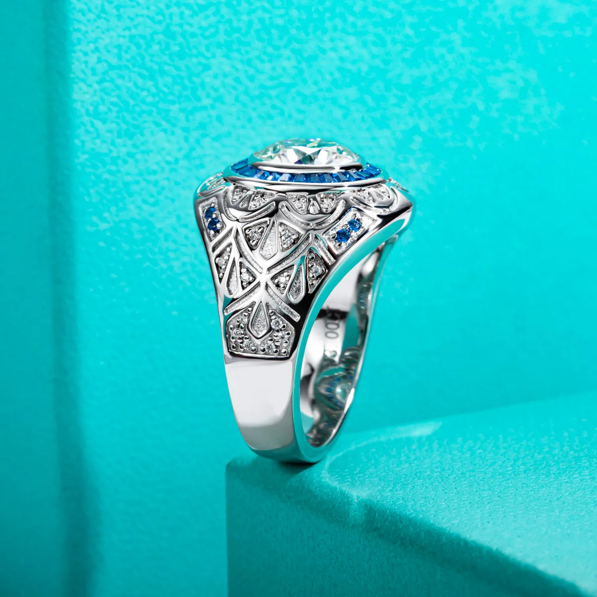 3ct Moissanite Men's Ring - Father's Gift