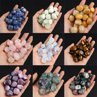 10 Pcs Natural Stones Semi Precious Stones, Tumble Stones, Healing Gemstones