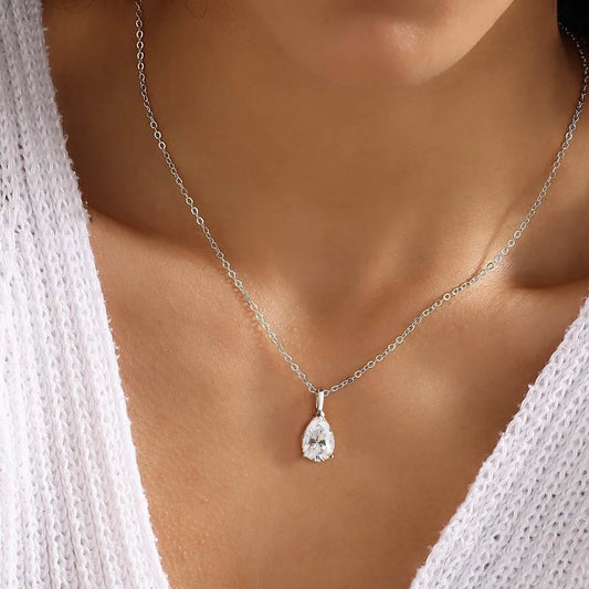 All Cuts Moissanite Solitaire Necklace