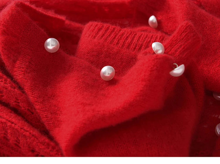 100% Pure Cashmere Knitted Shawl Cape