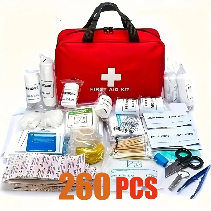 260 Pcs Emergency & Tactical First Aid System