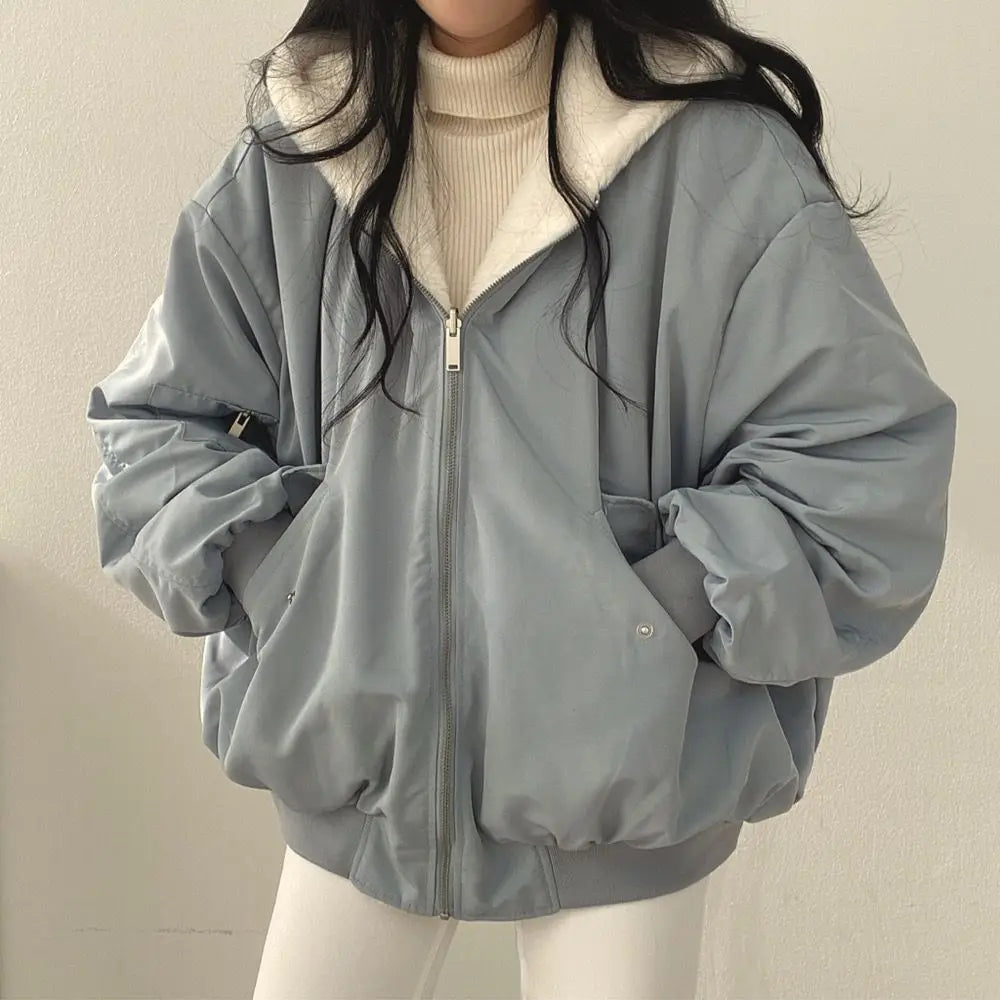 Women's Double-Sided Hooded Jacket