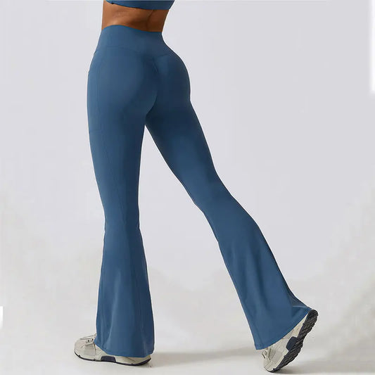 Flare Leggings High Waist Wide Leg Yoga Trousers