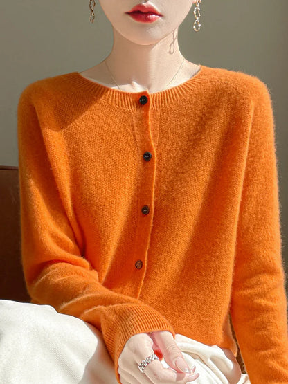 100% Merino Wool Women’s Basic Cardigan