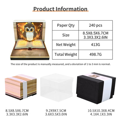 3D Time Piece 2026 Calendar With Light - Gift for Christmas