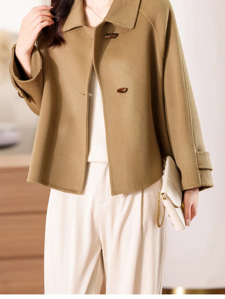 100% Pure Cashmere Thick Short Jacket