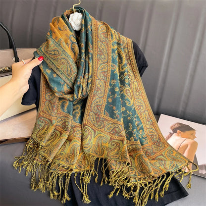 Tassel Cashmere Pashmina Scarf Mother's Gift Pashmina