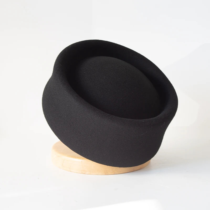 100% Wool Felt Blocked Beret Women's Hat - Christmas Gift