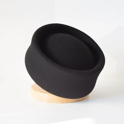 100% Wool Felt Blocked Beret Women's Hat - Christmas Gift