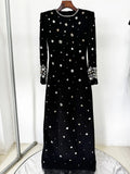 Luxury Beaded Floor-Length Formal Dress – High Street Dress