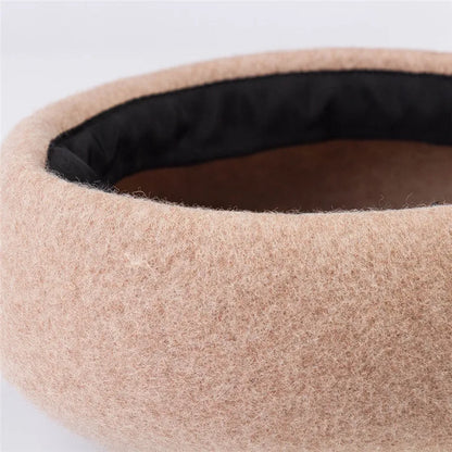 100% Wool Felt Blocked Beret Women's Hat - Christmas Gift
