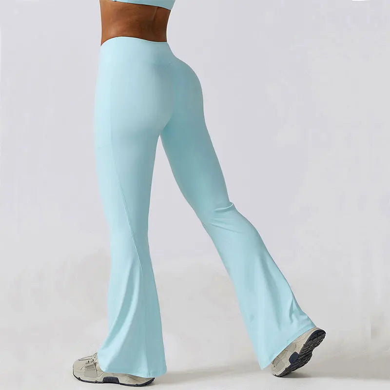 Flare Leggings High Waist Wide Leg Yoga Trousers