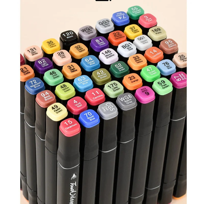 Double-Sided Oily Markers Set