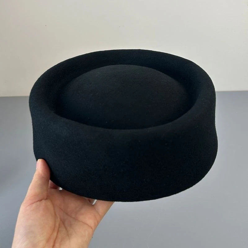 100% Wool Felt Beret Hat - Gift For Her