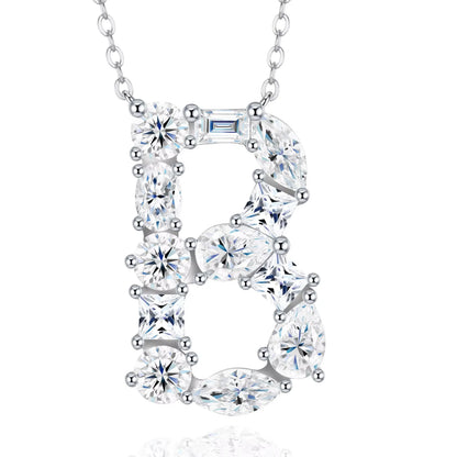 Moissanite Letters Necklace - Luxury Christmas Gift For Women & Men