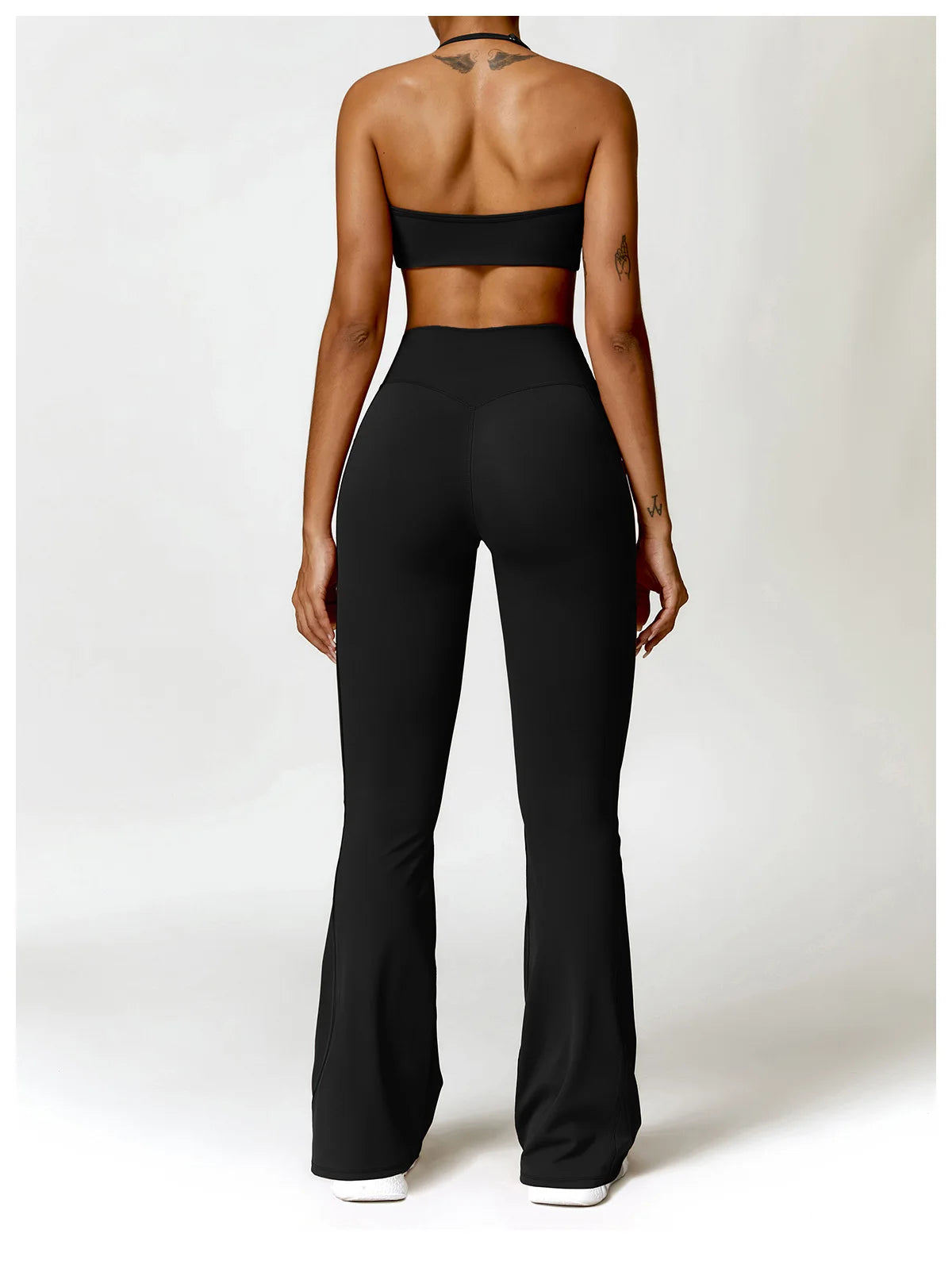 High Waist Wide Leg Workout Trousers Flare Leggings