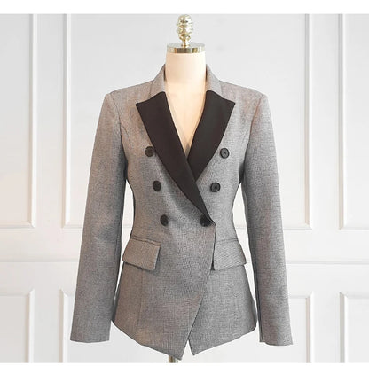 Women’s Black & Gray Formal Pantsuit