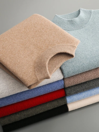 Men's 100% Merino Wool Crewneck Sweater