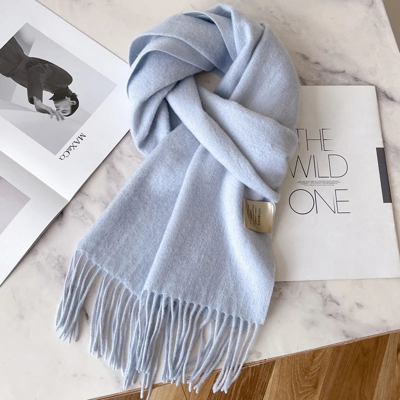 100% Wool Scarf - Christmas Gift for Him