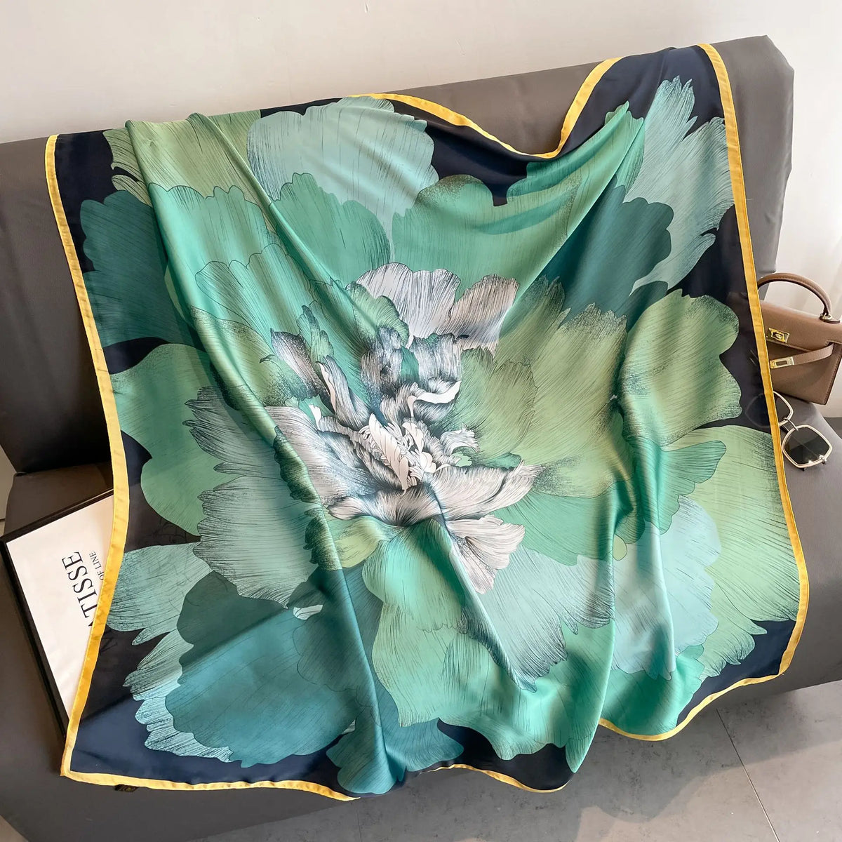 Silk Feel 110*110 CM Luxury Design Scarf