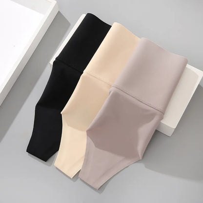 Seamless High Waist Belly Shaping Underwear Breathable Panties (4 Pcs)