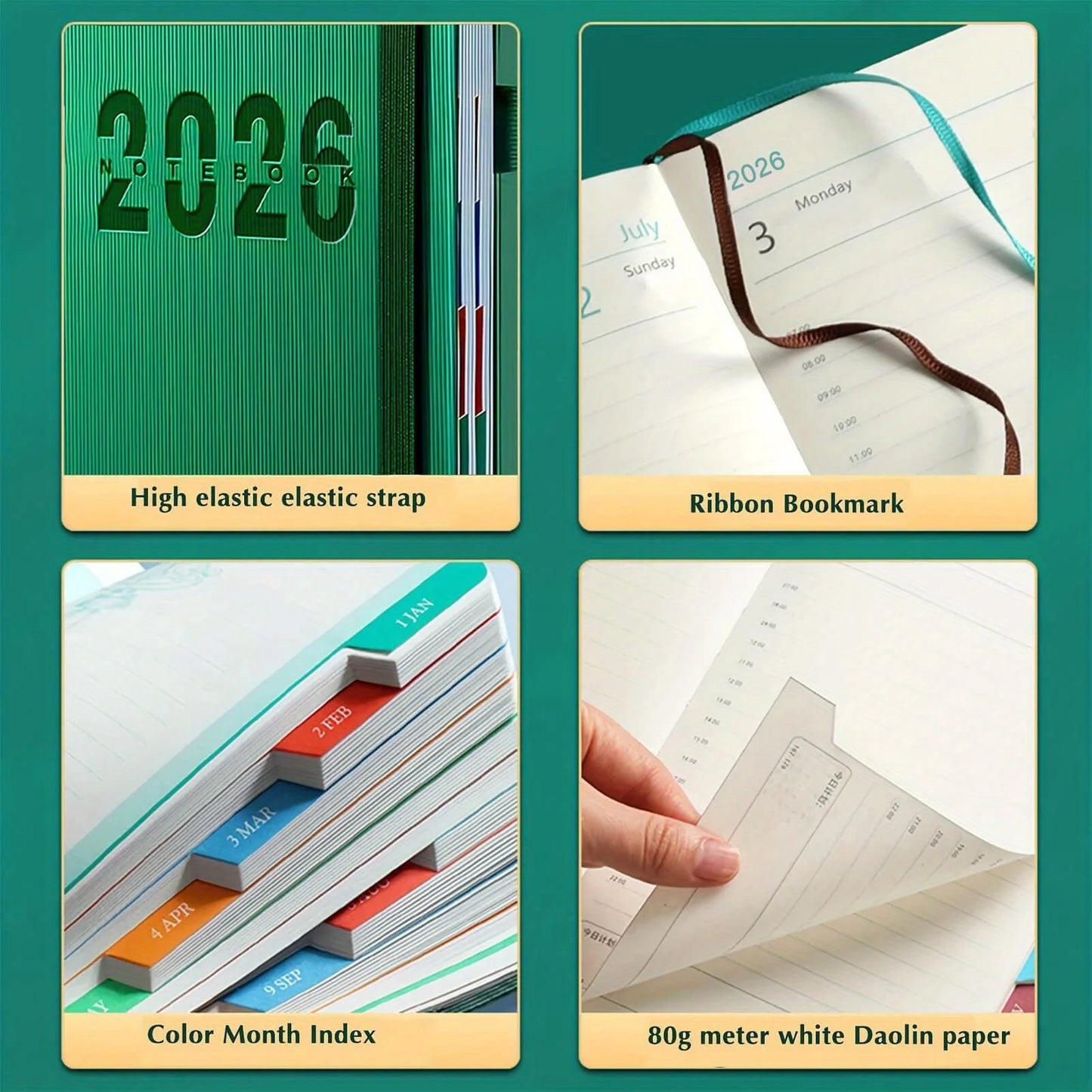 2026 Daily Calendar 400 Pages Planner - New Year Gift