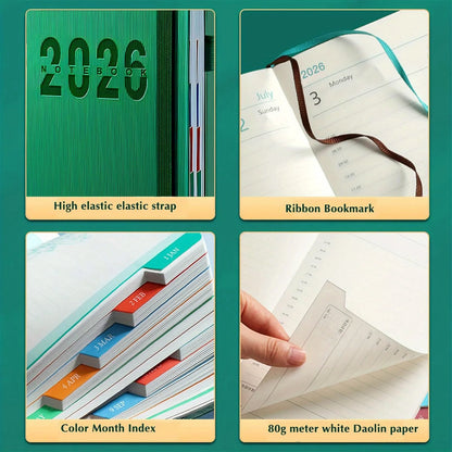 2026 Daily Calendar 400 Pages Planner - New Year Gift