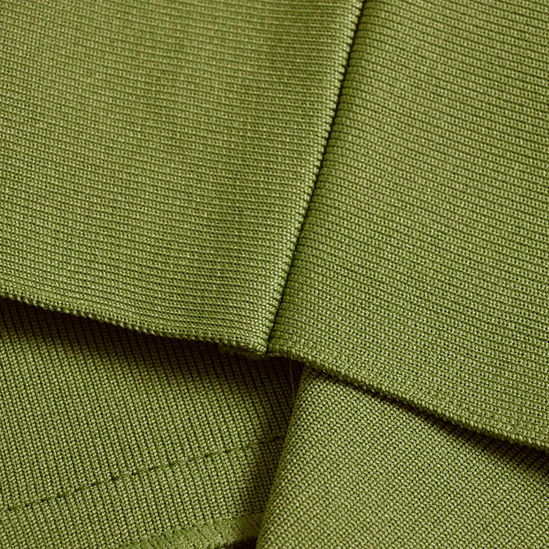 Sleeveless High Neck Bandage Midi Dress